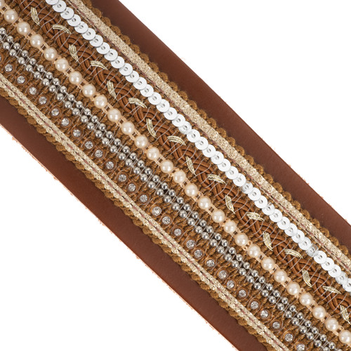 Souldier 2" Leather Guitar Strap - "Jolene" Brown