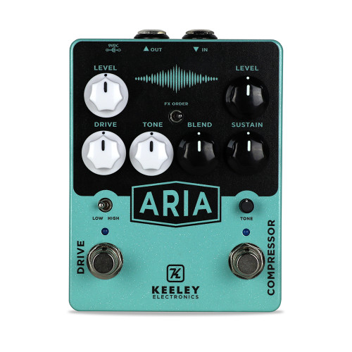 Used Keeley Aria Compressor and Overdrive Pedal
