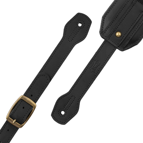 Levy's 3" Apex Leather Guitar Strap - Black