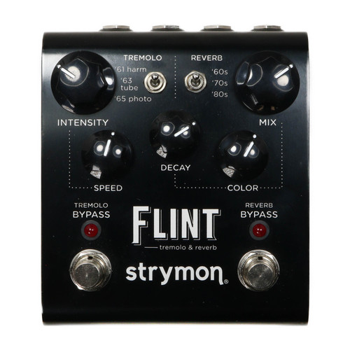 Used Strymon Flint Tremolo and Reverb Pedal - Midnight Black