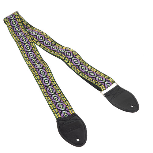 Souldier "Bohemian" Purple & Yellow Pattern 2" Guitar Strap