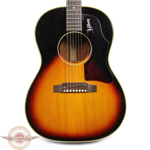 1967 Vintage Gibson B-25 Acoustic Guitar in Sunburst Finish