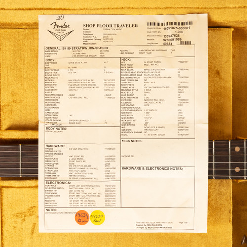 Fender Custom Shop 1959 Stratocaster Journeyman Relic - Super Faded Aged Sonic Blue