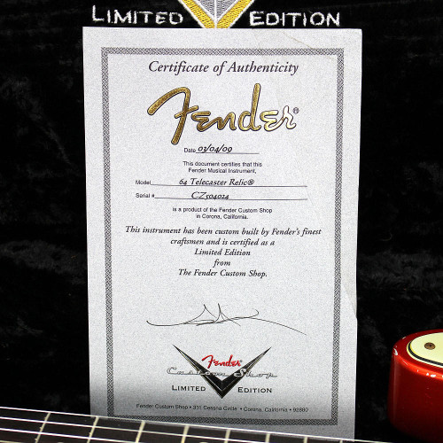 2009 Fender Custom Shop Limited Edition '64 Telecaster Relic NAMM Show Electric Guitar Candy Tangerine Finish
