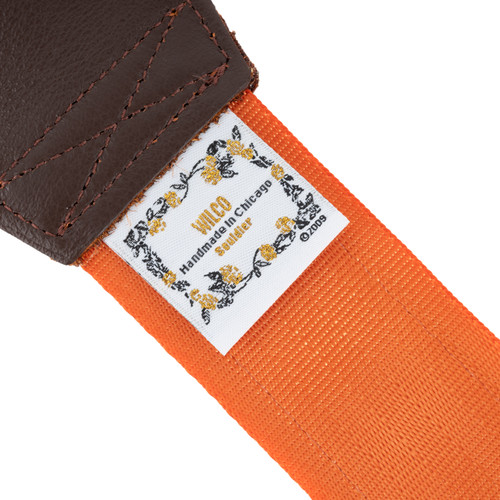 Souldier 2" Guitar Strap - Wilco Signature "Owls" Orange Brown and Yellow