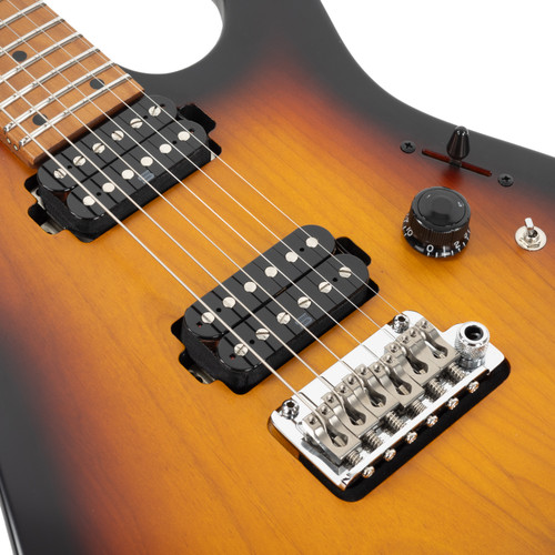 Used Ibanez AZ2402 Prestige Tri-Fade Burst Flat 2023
