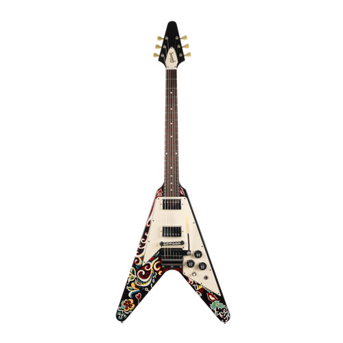 Used Gibson Custom Jimi Hendrix Psychedelic Flying V 2005