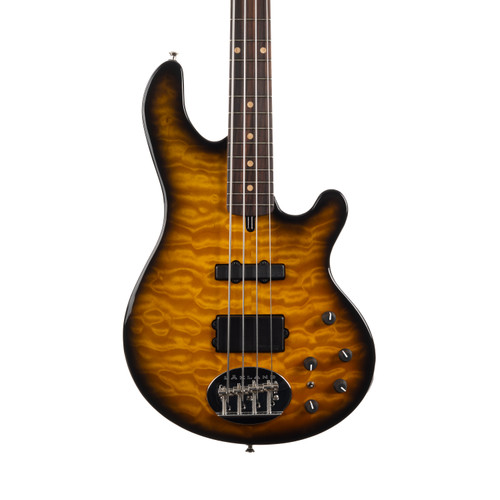Used USA Lakland 44-94 Deluxe Quilted Maple Tobacco Sunburst
