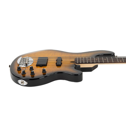 Used USA Lakland 44-94 Deluxe Quilted Maple Tobacco Sunburst