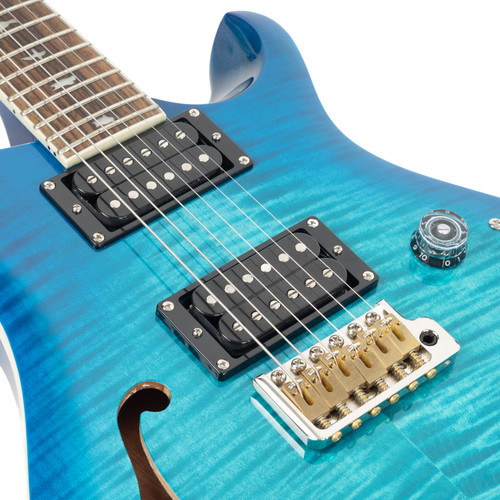 Used PRS SE Custom 24 Semi Hollow Piezo Lake Blue
