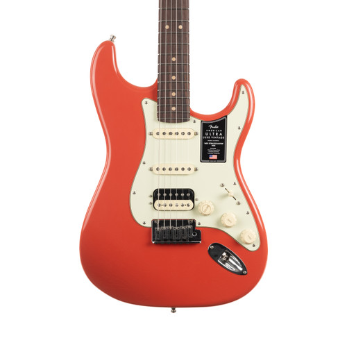 Fender American Ultra Luxe Vintage '60s Stratocaster HSS Rosewood - Fiesta Red