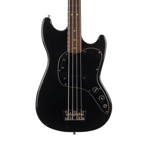 Vintage Fender Musicmaster Bass Black 1979