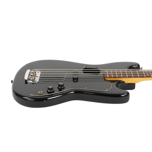 Vintage Fender Musicmaster Bass Black 1979