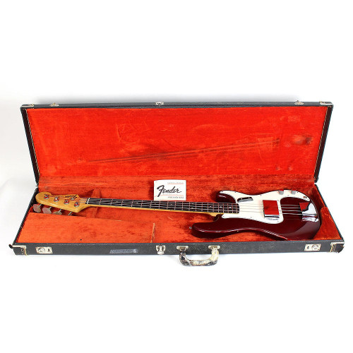 Vintage 1971 Fender Precision Bass Candy Apple Red