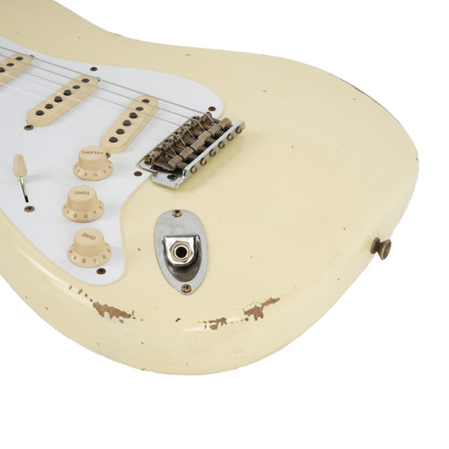 Used Fender Custom Shop 1956 Stratocaster Relic Left Handed - Vintage White