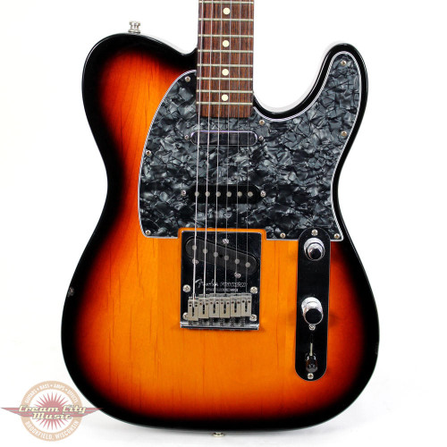 2002 Fender MIM Deluxe Series Nashville Power Telecaster Electric Guitar in Sunburst Finish