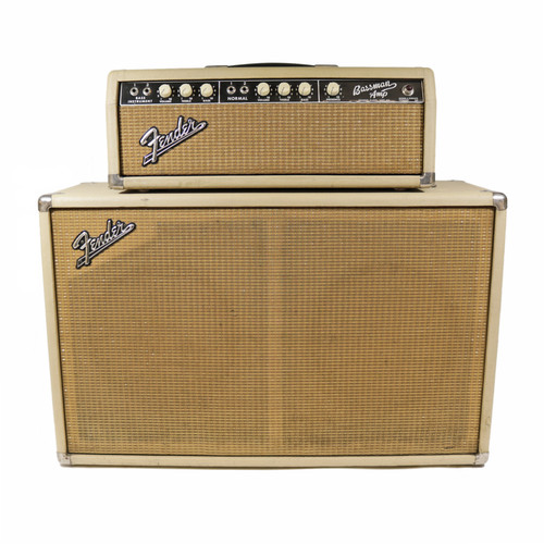 Vintage Fender Bassman 50W 2x12 Tube Piggyback Amp 1964