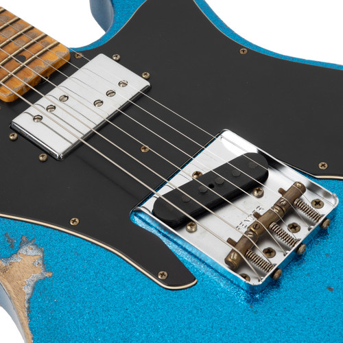 Fender Custom Shop 1970s Tele Custom Heavy Relic - Blue Sparkle