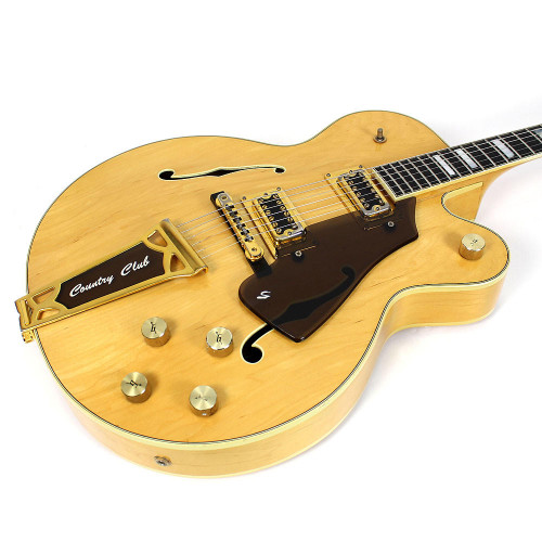 Vintage 1979 Gretsch Country Club Model 7576 Electric Guitar Natural Finish