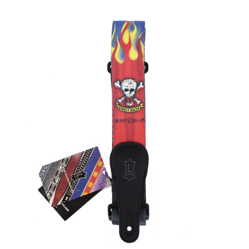 Levy's MPRF2-004 Polyester Guitar Strap 2" Rat Fink "Street Racer" Design