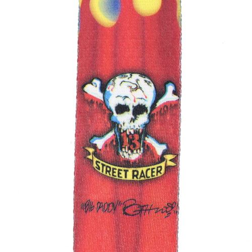 Levy's MPRF2-004 Polyester Guitar Strap 2" Rat Fink "Street Racer" Design