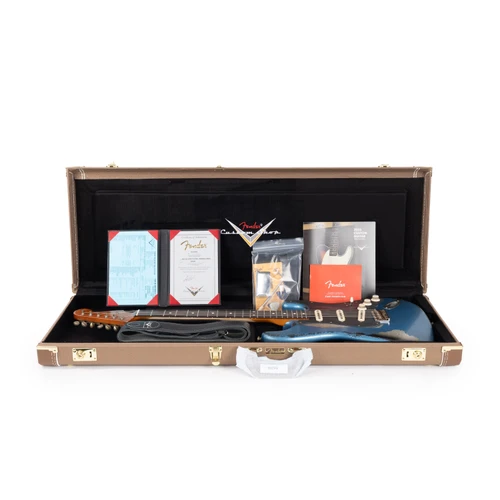 Fender Custom Shop 1960s Stratocaster Masterbuilt Andy Hicks - Lake Placid Blue over Silver Sparkle