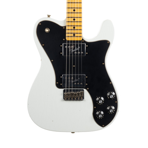 Used Fender Custom Shop 1972 Telecaster Deluxe Journeyman Relic - Olympic White