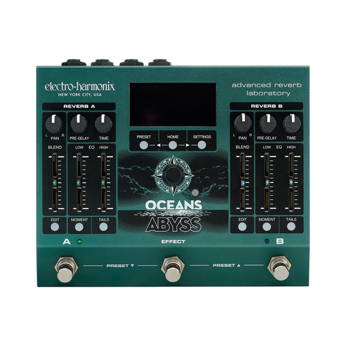 Electro-Harmonix Oceans Abyss Advanced Reverb Laboratory Pedal