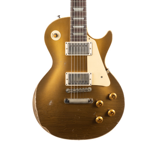 Used Gibson Custom 1957 Les Paul Goldtop Reissue Ultra Heavy Aged - Double Gold
