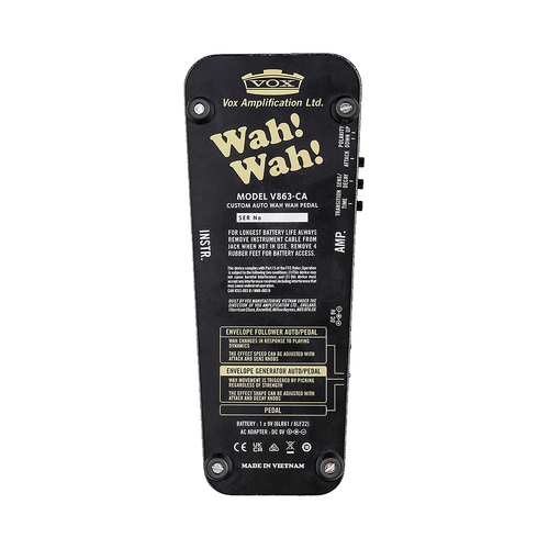 Vox V863-CA Auto Wah Pedal