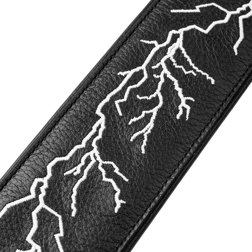 Levy's Night Life Series Guitar Strap - Lightning Bolt