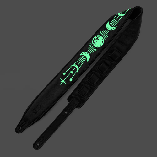 Levy's Night Life Series Guitar Strap - Lightning Bolt