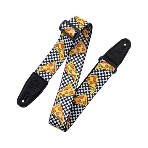 Levy's 2" Tasty Grooves Poly Strap - Checkered Pizza Party