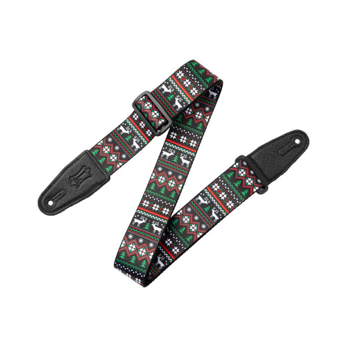 Levy's 2" Christmas Guitar Strap - Ugly Christmas Sweater