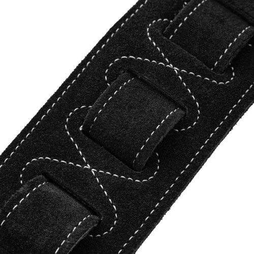Levy's 2.5" Sunbird Series Leather Guitar Strap - Black Hummingbird