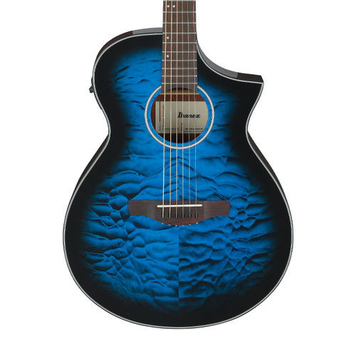 Ibanez AEWC16Q Acoustic Electric - Trans Blue Sunburst