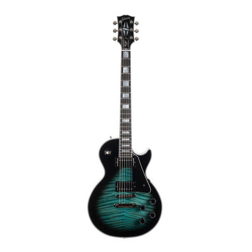Gibson Custom Les Paul Custom Handpicked AAAA Flame Maple Top - Trans Aqua Burst