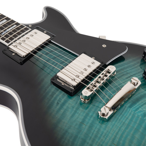 Gibson Custom Les Paul Custom Handpicked AAAA Flame Maple Top - Trans Aqua Burst