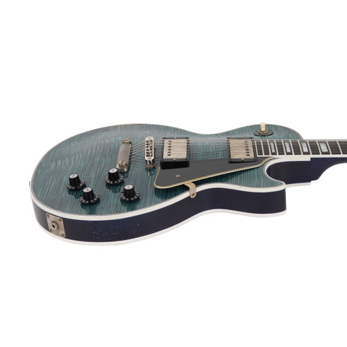Gibson Custom Les Paul Custom Murphy Lab Heavy Aged AAAA Flame Top - Nordic Blue