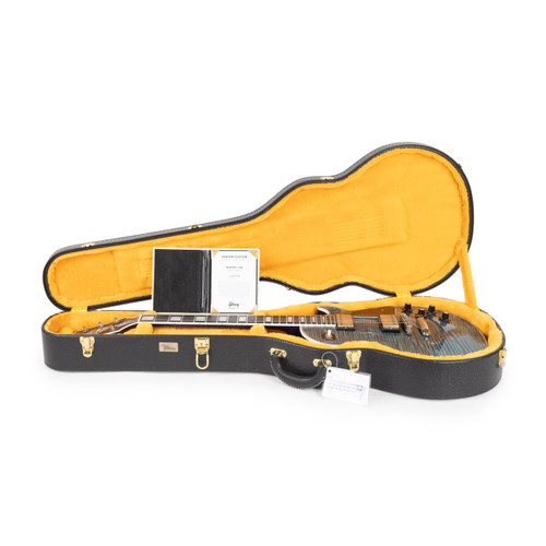 Gibson Custom Les Paul Custom Murphy Lab Heavy Aged AAAA Flame Top - Nordic Blue