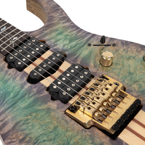 Ibanez Japan Custom Shop Visions IV2RG Burl Maple Top | Cream City