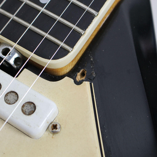 Vintage 1960's Vox Phantom VI Electric Guitar Black Finish Made In