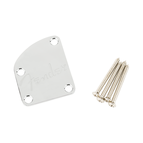 Fender Contoured Heel Neck Plate - Chrome