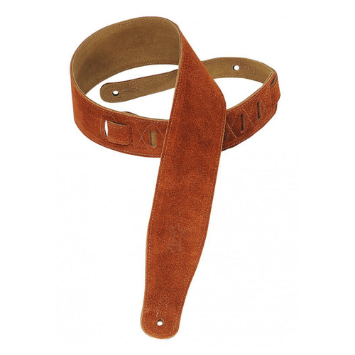 Levy's Suede Guitar Strap 2 1/2" With Suede Backing Copper