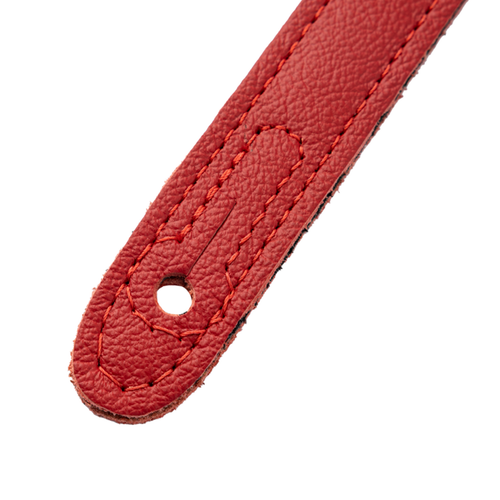 Levy's 2.5" Rebel Series Red Studded Garment Leather Strap - Red