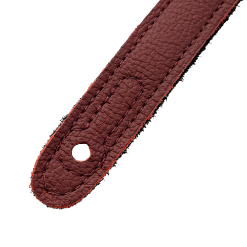 Levy's 2.5" Rebel Series Black Studded Strap Garment Leather - Burgundy