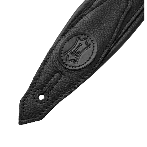 Levy's 2.5" Rebel Series Silver Studded Strap Garment Leather - Black