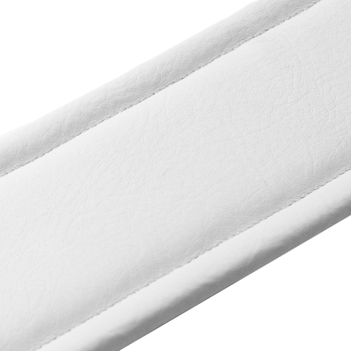 Levy's 3" Amped Series Top Grain Leather Guitar Strap - Red and White