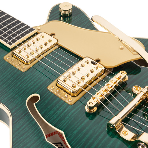 Gretsch Broadkaster Jr. LX Figured Center Block with Bigsby - Tropic Aura
