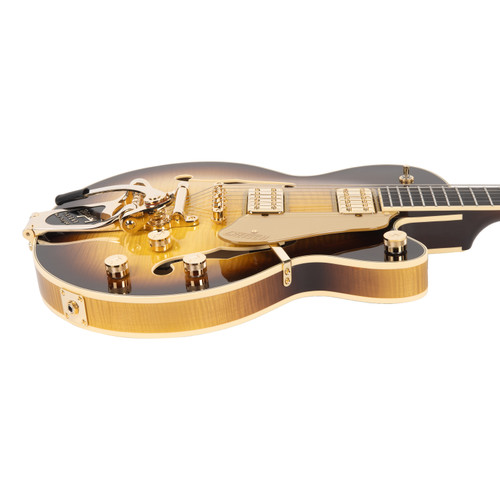 Gretsch Broadkaster Jr. LX Figured Center Block with Bigsby - Caramel Dawn
